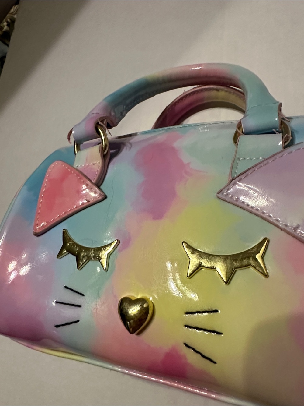 Luv Betsey by Betsey Johnson - Pastel Cat Mini Satchel Bag - Picture 13 of 15